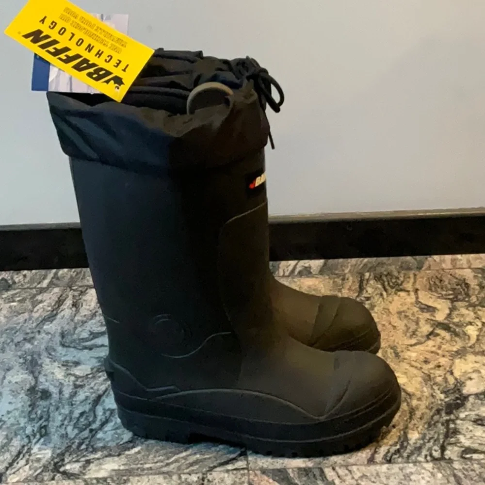 Baffin Boots Titan Waterproof Insulated Rubber Men Size 11 Black Warm New